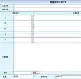 特殊過程控制記錄