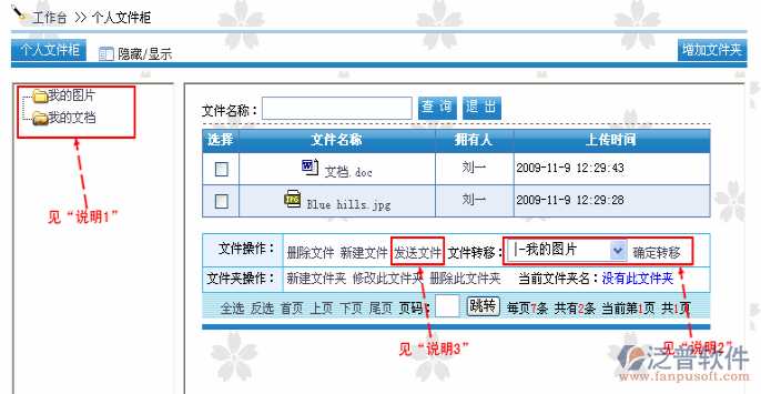 OA系統(tǒng)個(gè)人文件柜管理