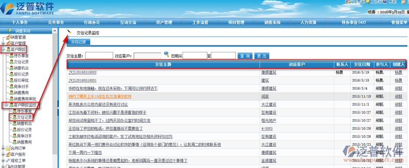 銷售業(yè)務(wù)員交往、跟進聯(lián)系記錄管理