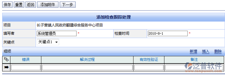 建筑施工勞務(wù)檢查記錄