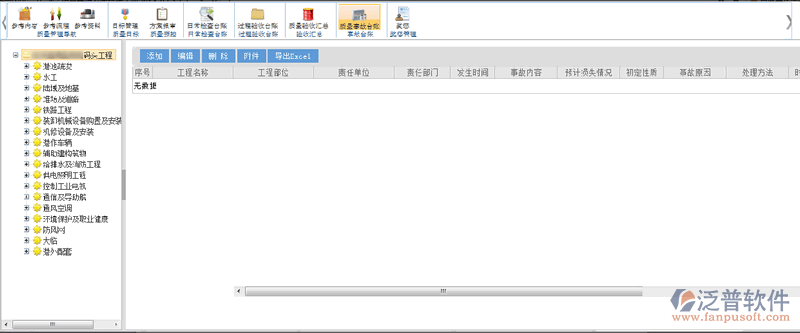 質(zhì)量事故臺賬