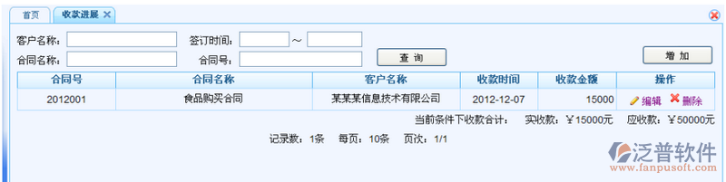 OA系統(tǒng)客戶銷售收款管理