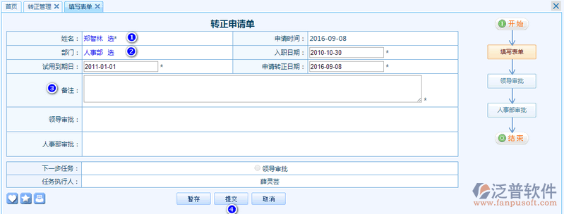 員工人事轉(zhuǎn)正管理