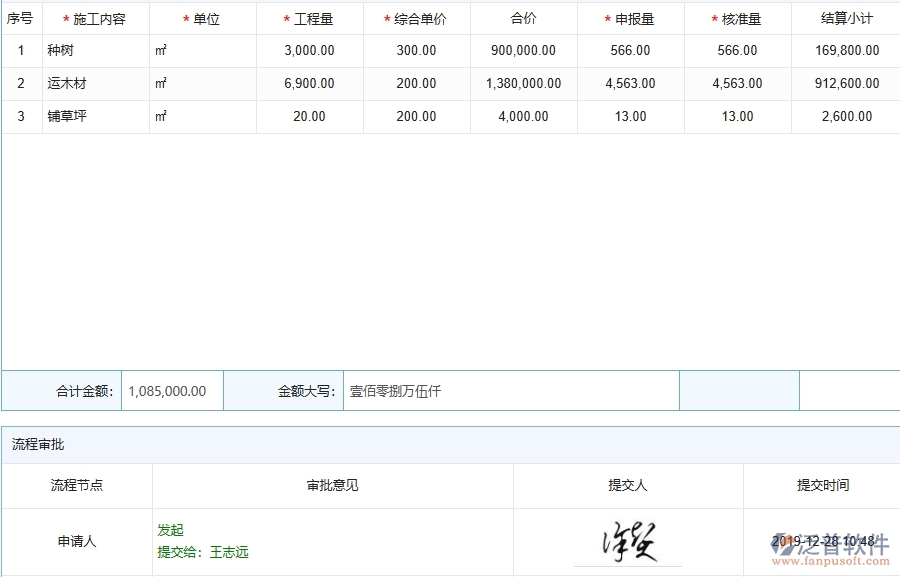 泛普軟件-園林工程企業(yè)進度款申報的框架設計思路