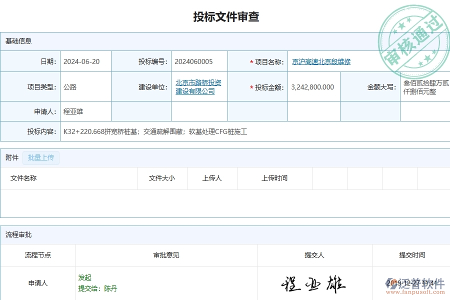 四、泛普軟件-公路工程企業(yè)投標(biāo)文件審查列表的框架設(shè)計(jì)思路