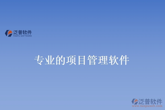 專業(yè)的項(xiàng)目管理軟件