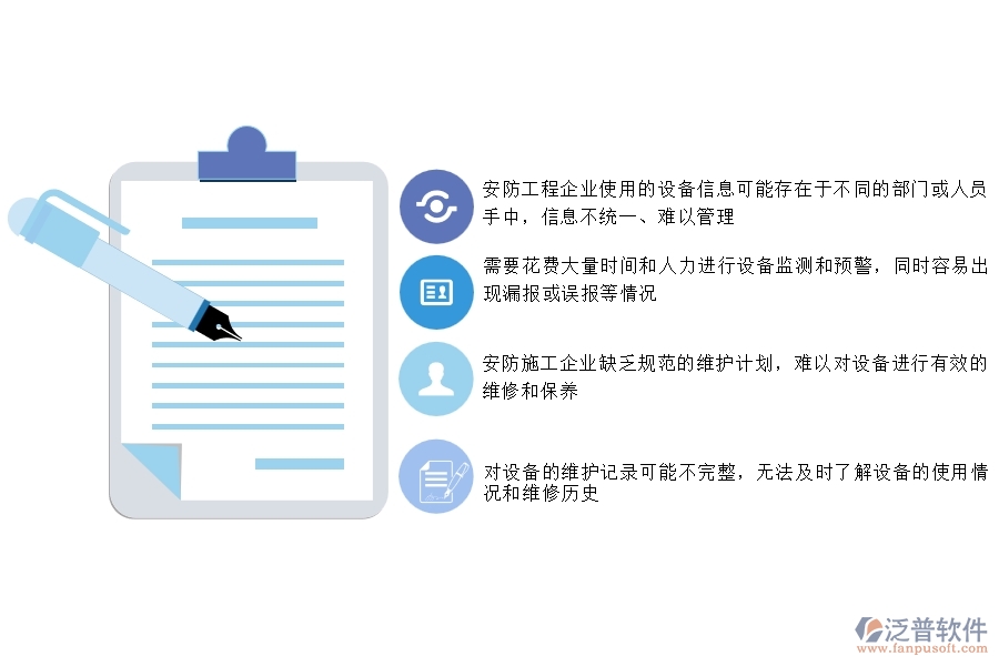 一、沒有使用系統(tǒng)之前，安防工程企業(yè)在設(shè)備報(bào)表的時(shí)會(huì)遇到哪些問(wèn)題