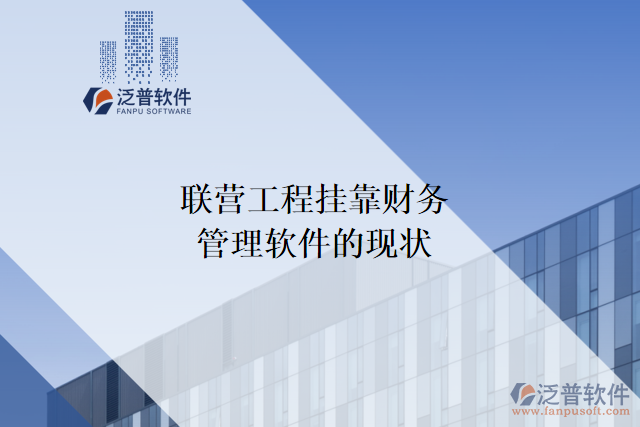 聯(lián)營工程掛靠財務管理軟件的現(xiàn)狀