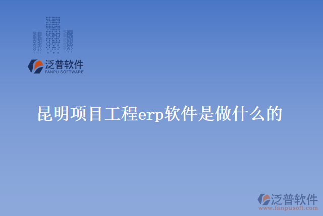 昆明項(xiàng)目工程erp軟件是做什么的