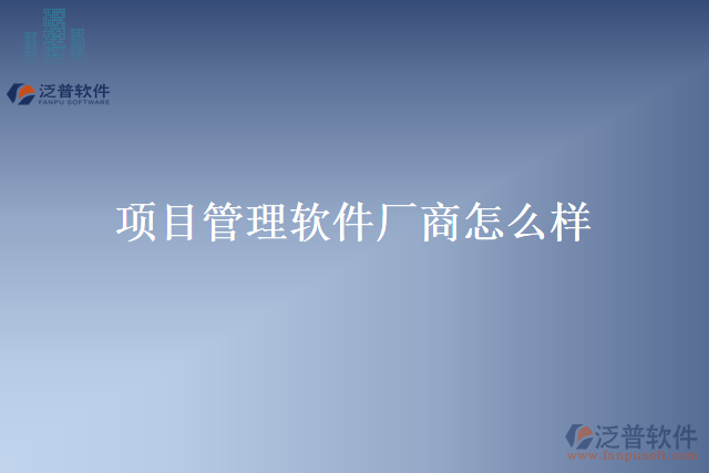 項(xiàng)目管理軟件廠(chǎng)商怎么樣
