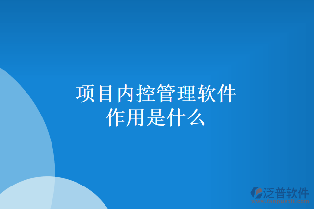項目內(nèi)控管理軟件作用是什么