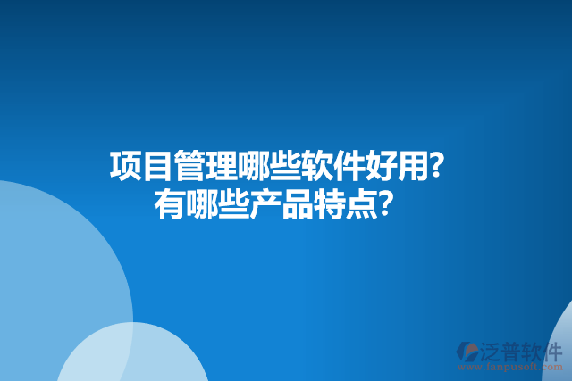 項目管理哪些軟件好用?  有哪些產(chǎn)品特點？