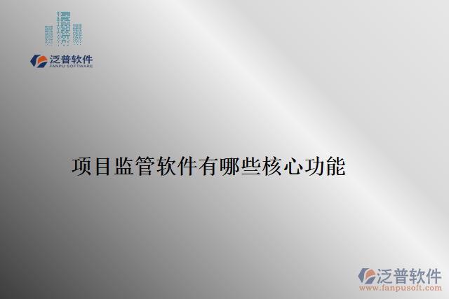 項目監(jiān)管軟件有哪些核心功能