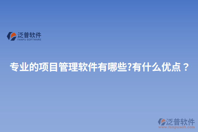專業(yè)的項(xiàng)目管理軟件有哪些?有什么優(yōu)點(diǎn)？