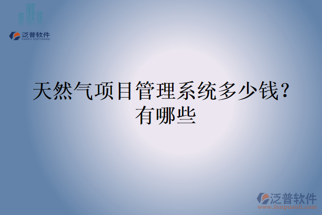 天然氣項(xiàng)目管理系統(tǒng)多少錢？有哪些