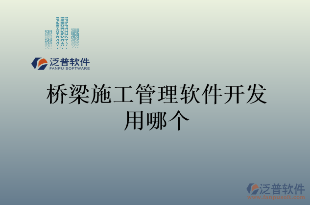 橋梁施工管理軟件開發(fā)用哪個(gè)