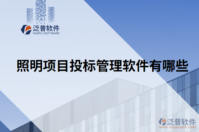 照明項(xiàng)目投標(biāo)管理軟件有哪些