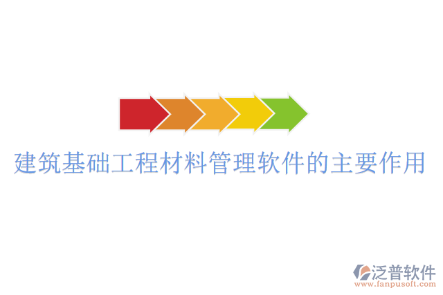 建筑基礎工程材料管理軟件的主要作用