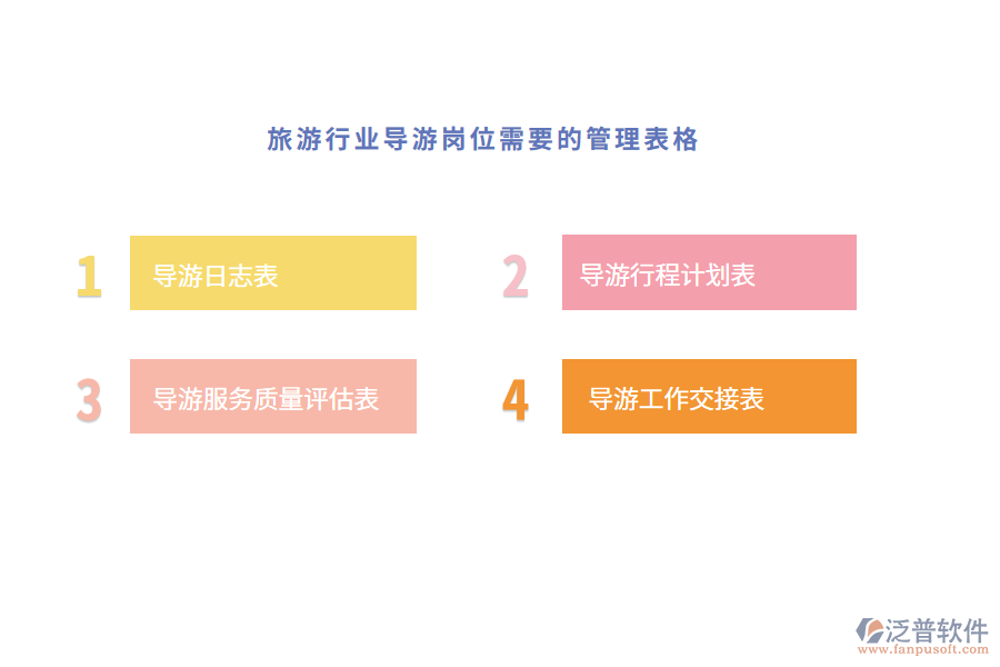 旅游行業(yè)導游崗位需要的管理表格