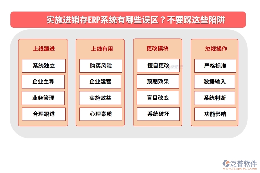 實施進銷存ERP系統(tǒng)有哪些誤區(qū)？不要踩這些陷阱