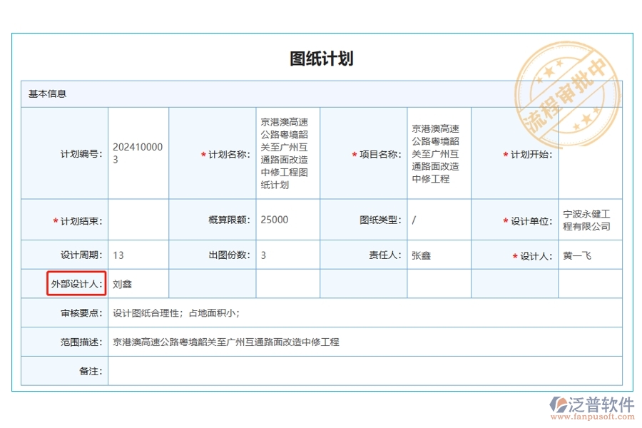 揭秘施工企業(yè)工程<a href=http://theonlineadagency.com/xm/ target=_blank class=infotextkey>項(xiàng)目管理軟件</a>圖紙計(jì)劃中外部設(shè)計(jì)人字段的編制之道