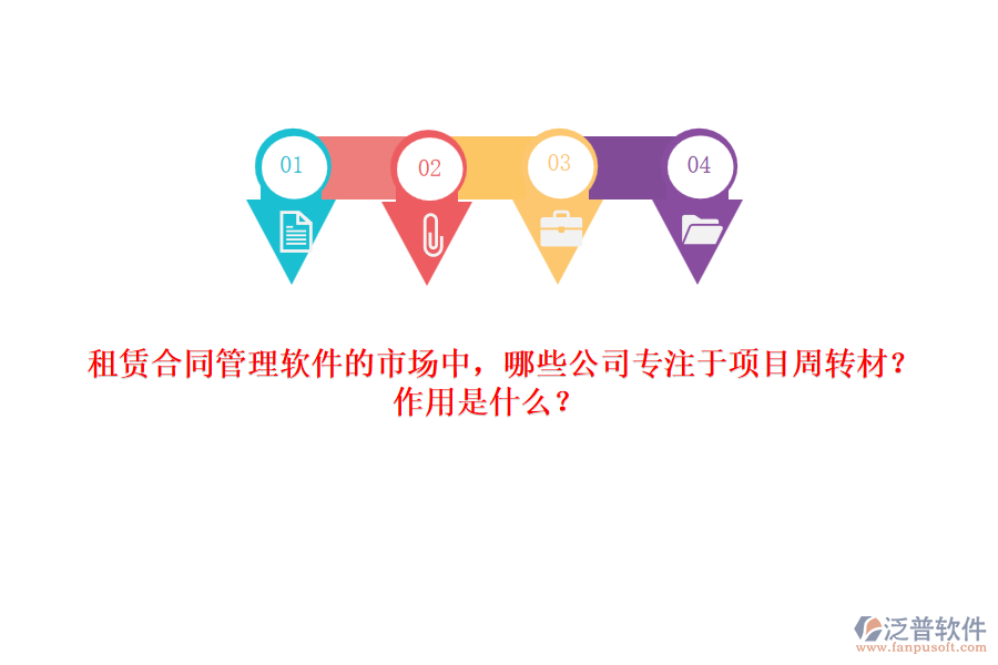 租賃合同管理軟件的市場中，哪些公司專注于項目周轉材？作用是什么？