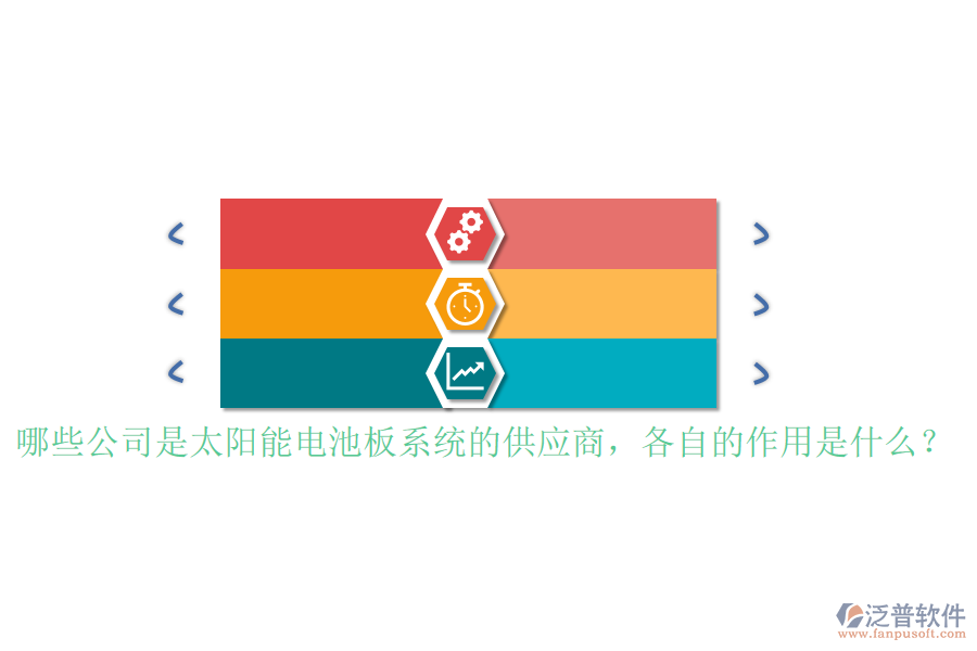 哪些公司是太陽能電池板系統(tǒng)的供應(yīng)商，各自的作用是什么？