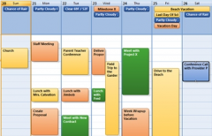 免費的日程管理軟件，可以顯示桌面背景的那種？
